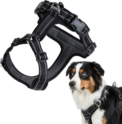Peluvio mate – hondentuig met reflectie - maat m – duurzaam nylon – ergonomisch guard tuig – antiroest gespen – sneldrogend weerbestendig – comfort controle voor actieve honden m