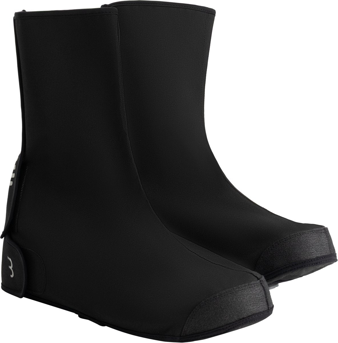 Bbb cycling rainshield overschoenen - voor woon-werk verkeer op stadsfiets e-bike - winddicht waterdicht - zwart - maat 43 48 - bws-41