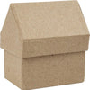 Creativ company huizen papier-mache, set van 4
