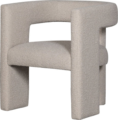 Woood tiwa fauteuil - bouclé - beige - 70x64x64