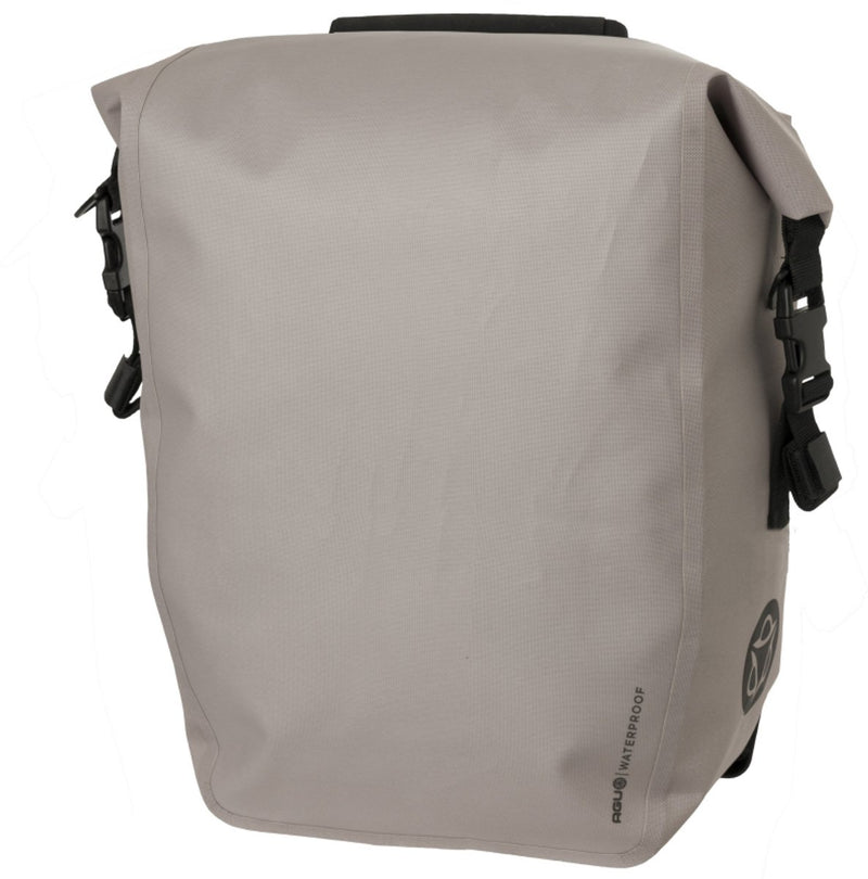 Agu shelter clean - enkele fietstas - 21l - waterdicht - laptop tas - 3m reflectie - grijs - click n go