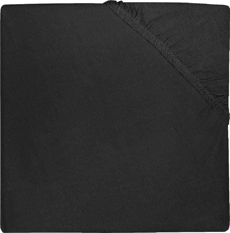 Jollein hoeslaken jersey boxmatras 75x95cm black