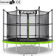 Zipro jump pro in - trampoline - ø252cm 8ft - trampoline met veiligheidsnet - voor kinderen - inclusief ladder - max. 150 kg