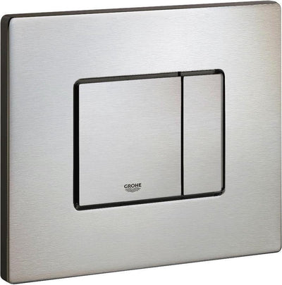 Grohe skate cosmopolitan bedieningspaneel toilet - horizontaal - dual flush - rvs