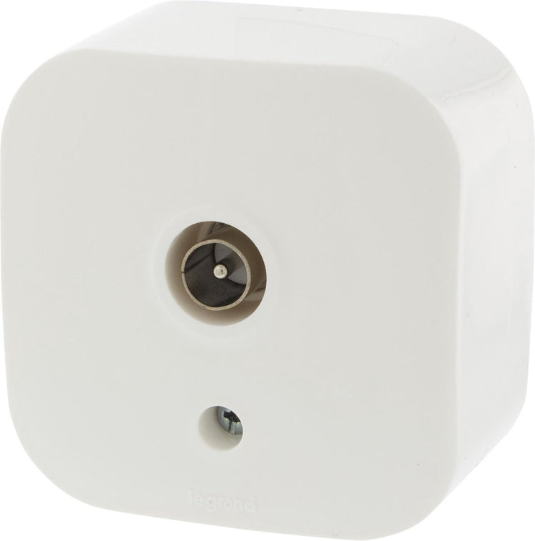 Legrand forix opbouw tv stopcontact - rj11 - wit