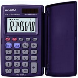 Casio zakrekenmachine hs-8vera marineblauw