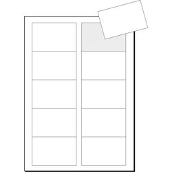 Visitekaartjes sigel a4 225 g m² helderwit 120 stuks