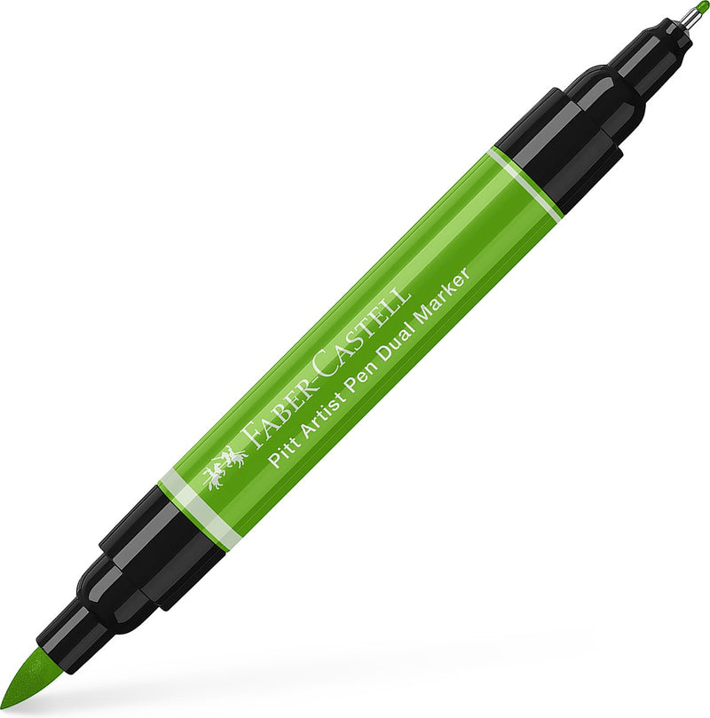 Faber-castell tekenstift - pitt artist pen - duo marker - 112 loofgroen - fc-162112