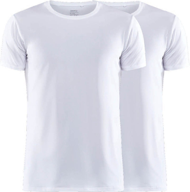 Craft core dry tee multi 2-pack m heren thermoshirt - wit s