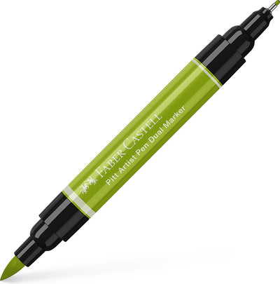Faber-castell tekenstift - pitt artist pen - duo marker - 170 meigroen - fc-162170