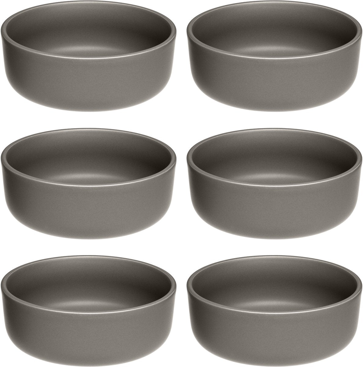 Leonardo roma schaal 16cm taupe - set 6