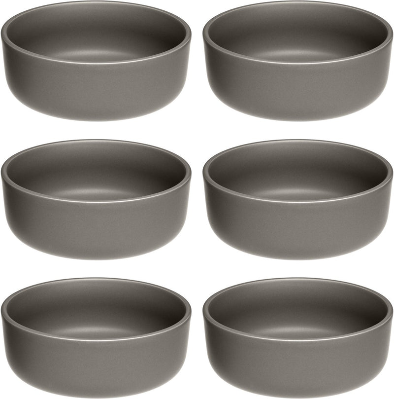 Leonardo roma schaal 16cm taupe - set 6