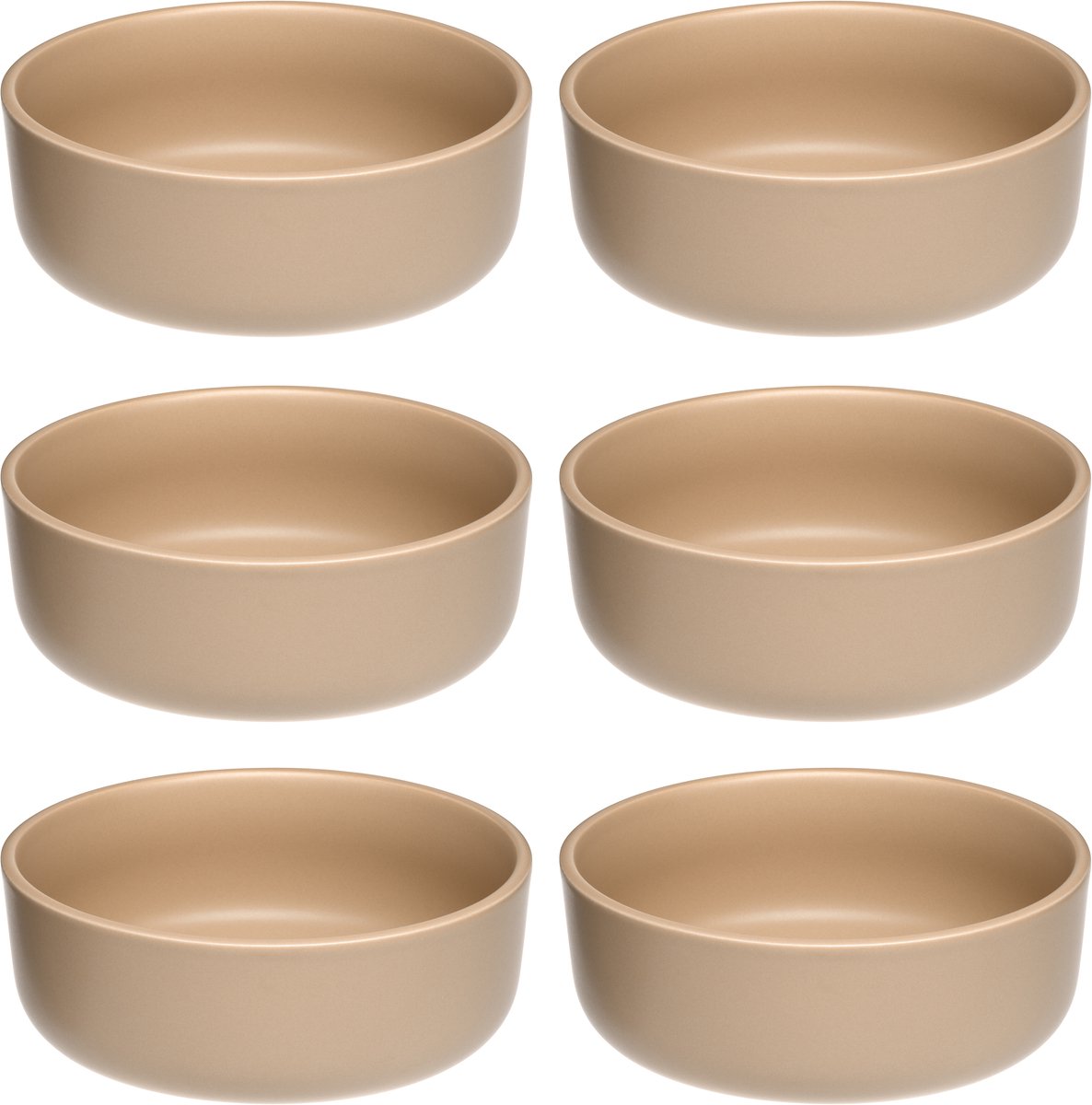 Leonardo roma schaal 16cm abrikoos - set 6