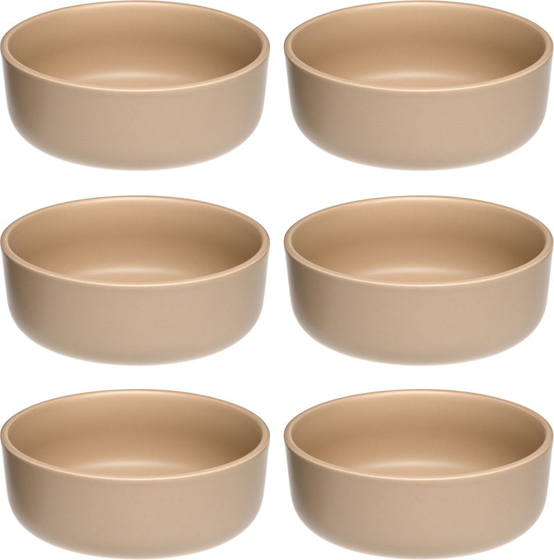 Leonardo roma schaal 16cm abrikoos - set 6