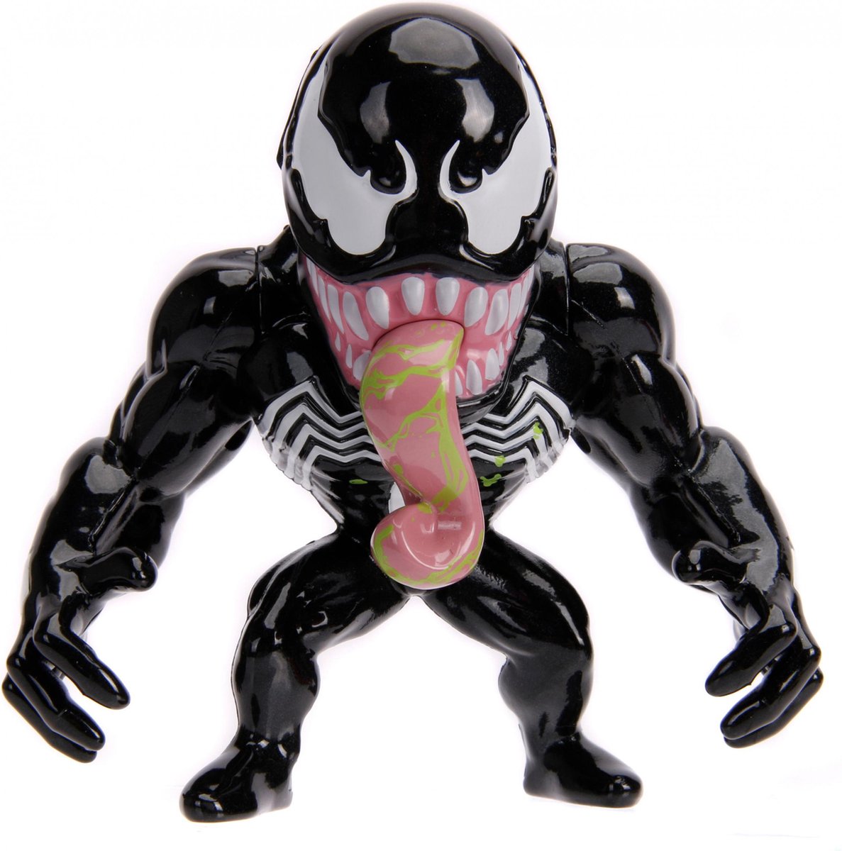 Marvel jada speelfiguur venom 10 cm die-cast zwart wit