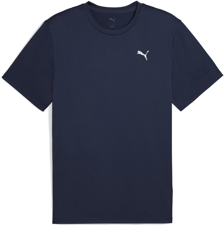 Puma m tad essentials solid cat tee (lc small cat) heren sportshirt - navy- white