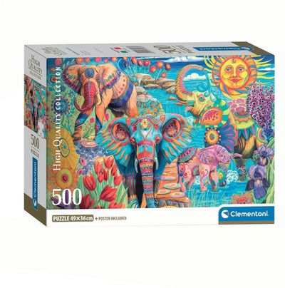 Clementoni legpuzzel elephants' carnival, 500st.