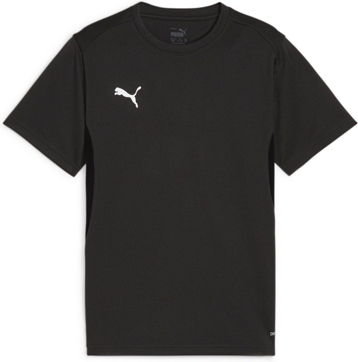 Puma teamgoal jersey jr jongens sportshirt - black- white-flat dark gray