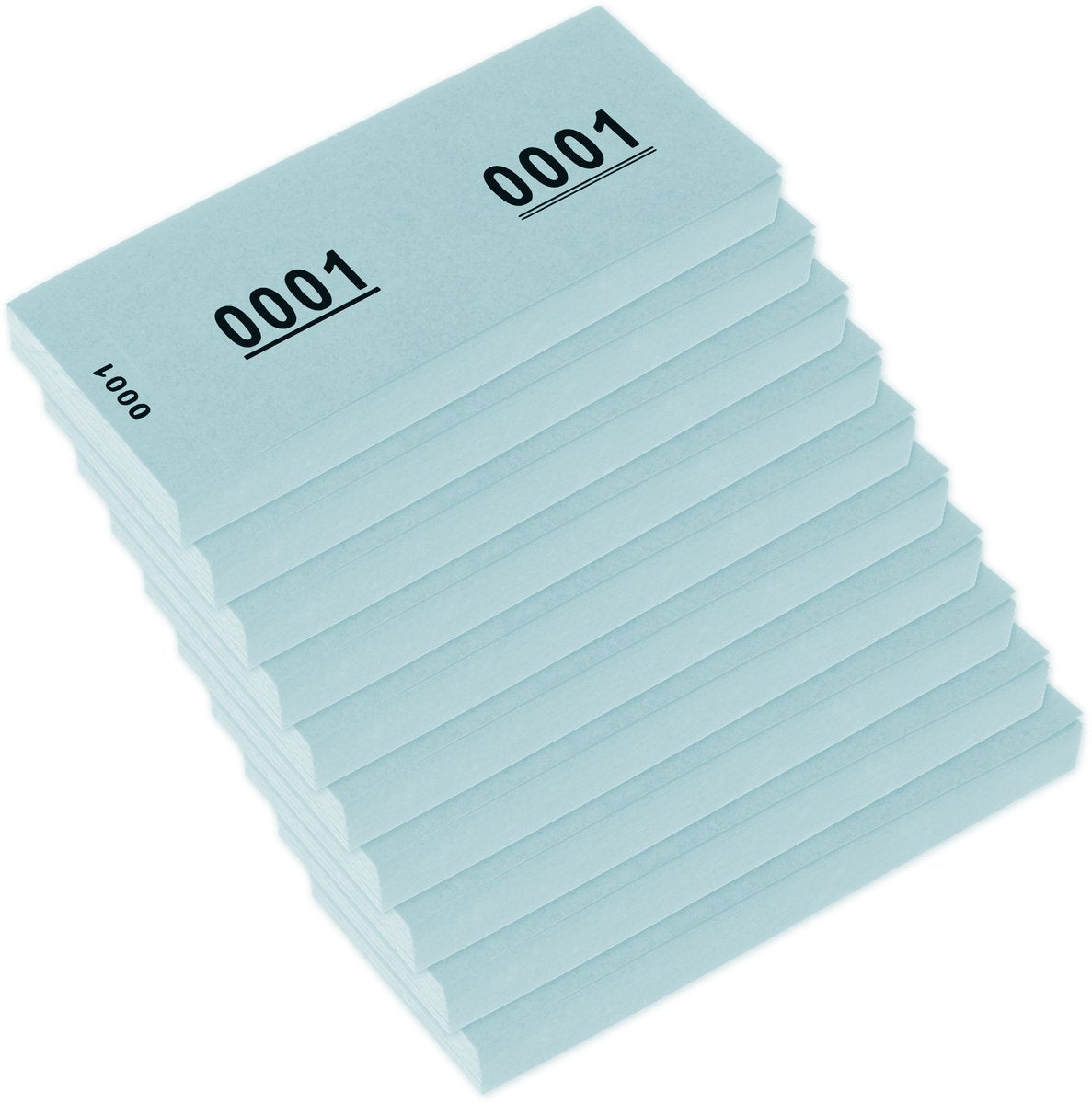 Kangaro nummerblok - 42x105mm - 70 grams - nummers 1-1000 - blauw