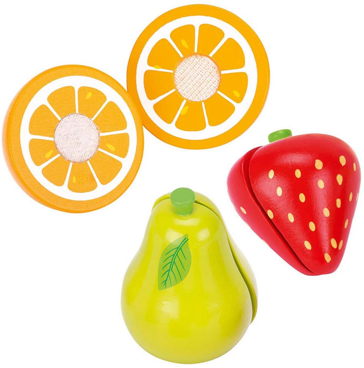 Goki houten blender met fruit, 7dlg.