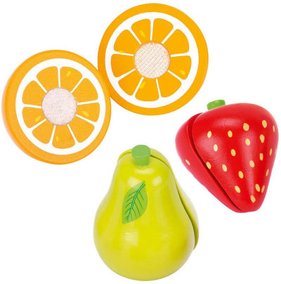 Goki houten blender met fruit, 7dlg.
