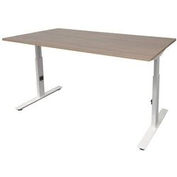 Bureau schaffenburg lin-pl128-havw-m25 spaanplaat, metaal multikleur