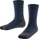 Falke tk2 anti-blaar dik wol functioneel materiaal wandelsokken kinderen blauw - maat 35-38