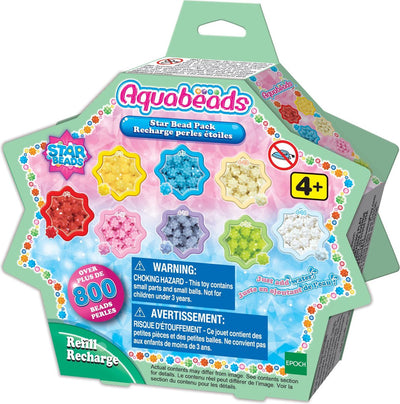 Aquabeads navulling sterrenparels - 800 parels in 8 kleuren