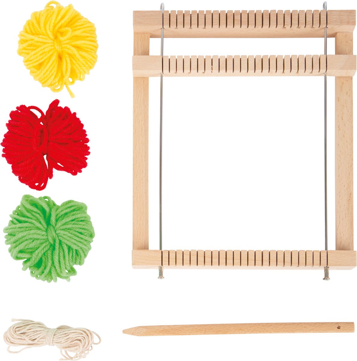 Small foot - houten weefgetouw compact, 6dlg.