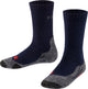 Falke tk2 anti-blaar dik wol functioneel materiaal wandelsokken kinderen blauw - maat 27-30