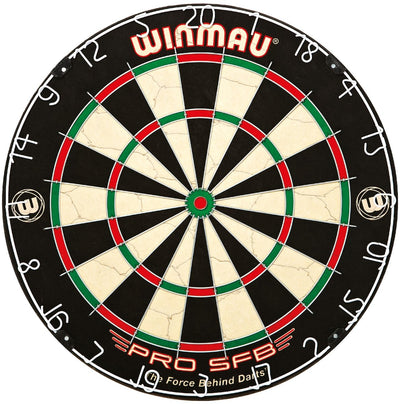 Winmau pro-sfb dartbord – sisalvezels, toernooiformaat, duurzaam, inclusief ophangsysteem