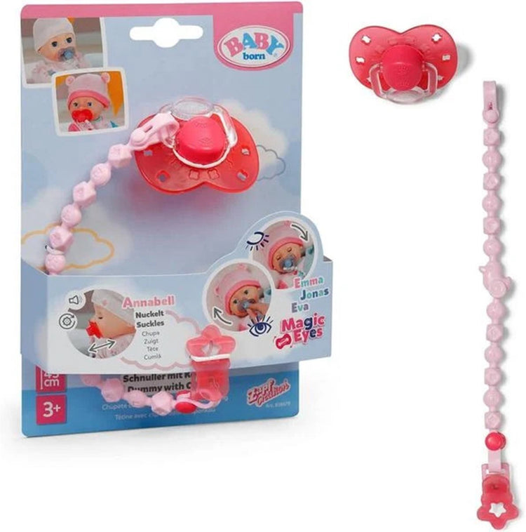 Baby born speen met clip poppenaccessoire - assorti.