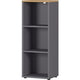 Boekenkast germania 4230-564 grijs 1200 mm (h)