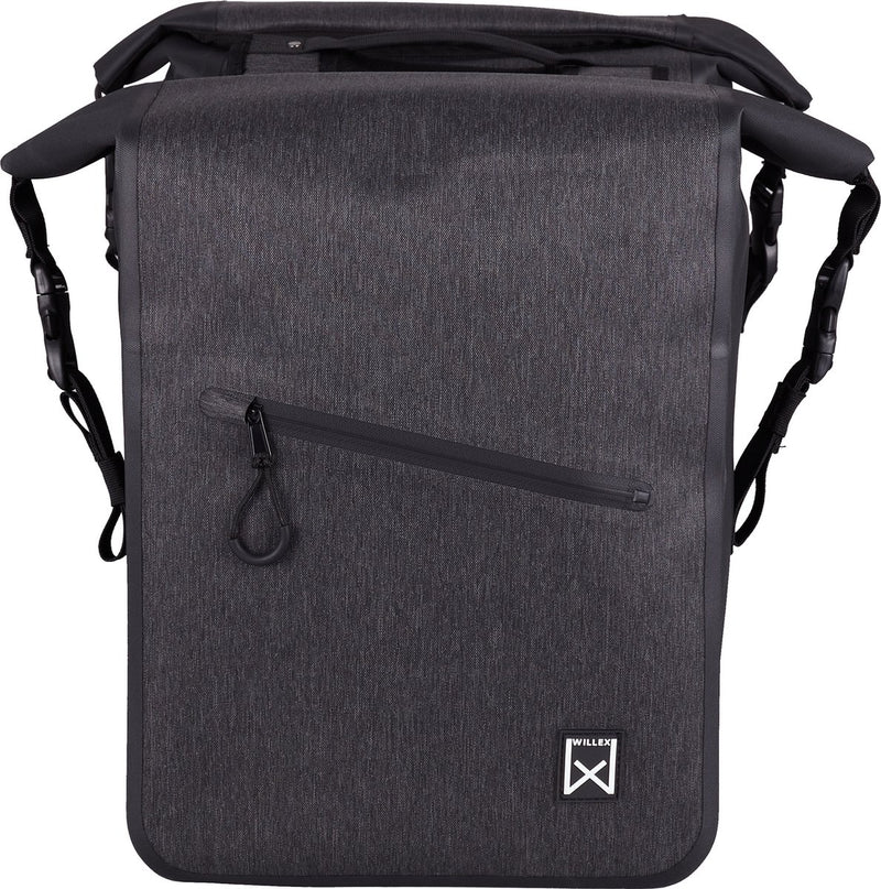 Willex dubbele tas combi 100% waterdicht zwart