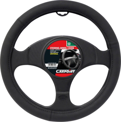 Carpoint stuurhoes mat zwart – diameter 37-39 cm – antislip – meer grip – comfort – universeel