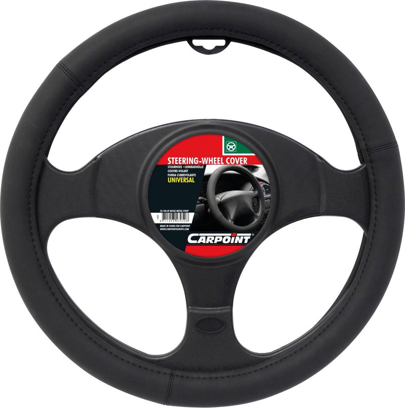Carpoint stuurhoes mat zwart – diameter 37-39 cm – antislip – meer grip – comfort – universeel
