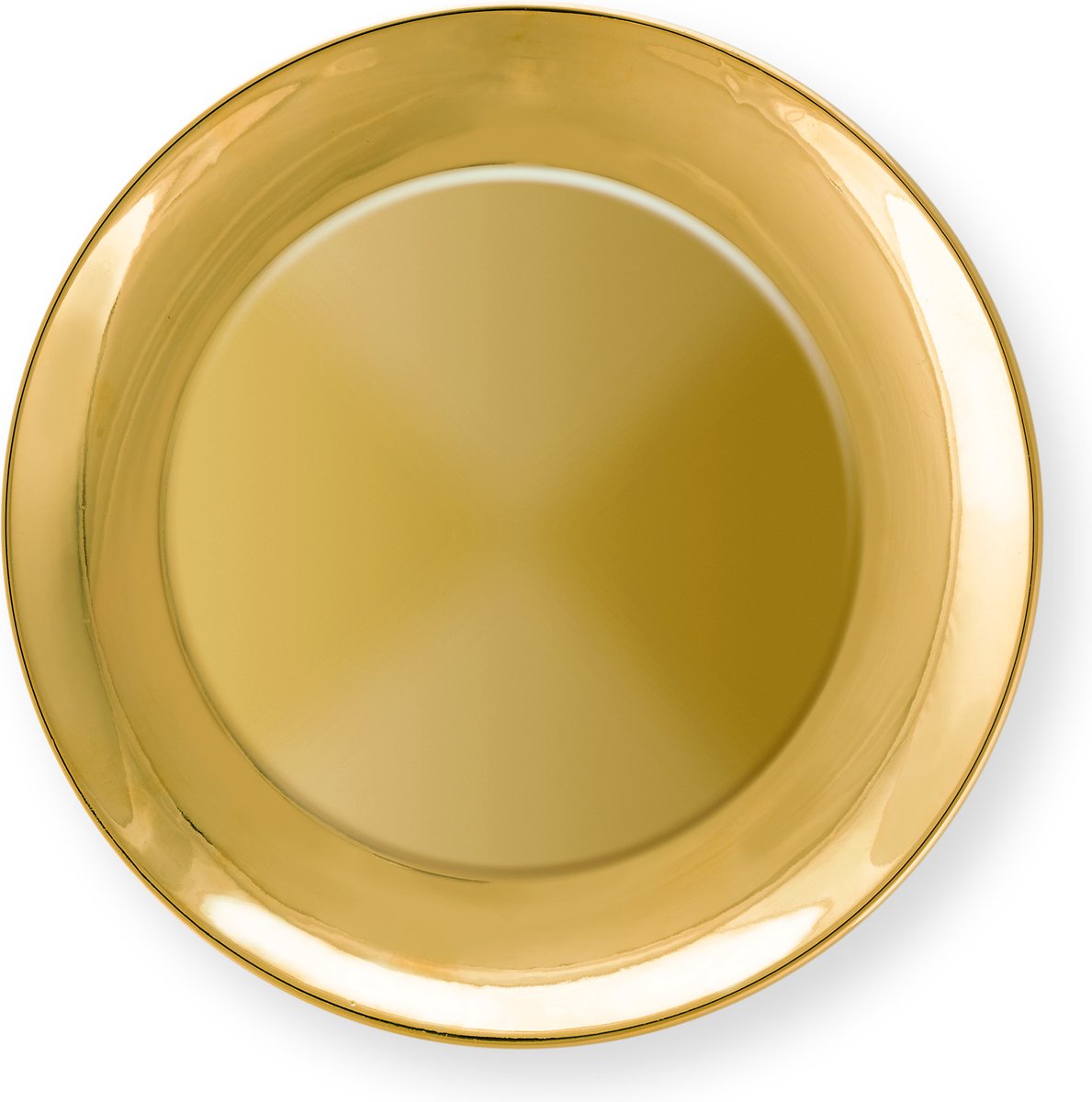 Vtwonen - basic - set van 2 - ontbijtborden - goud - porselein - 20cm