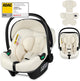 Lionelo astrid i-size autostoel – adac 5-sterren – 40-87 cm – rwf – memory foam – verstelbare hoofdsteun (7 cm) – holmbergs gordels – compatibel met isofix-base kinderwagen – i-size norm – licht veilig