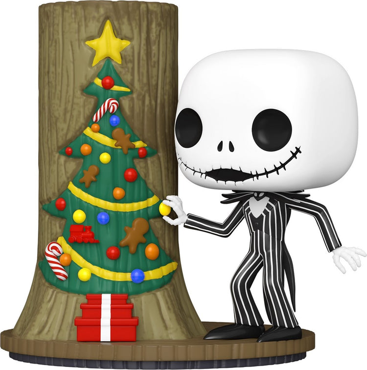 Funko the nightmare before christmas - 30th pop! deluxe jack with christmas town door 9 cm verzamelfiguur - multicolours