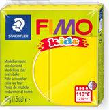 Fimo kids 8030 - ovenhardende boetseerklei - blokje 42 g - geel - afbeelding 1