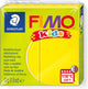 Fimo kids 8030 - ovenhardende boetseerklei - blokje 42 g - geel