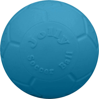 Jolly pets jolly soccer ball – ø10 cm – stevig hondenspeelgoed – apporteerspeelgoed – jollyflex stevig kunststof – drijvend hondenspeeltje – lichtblauw