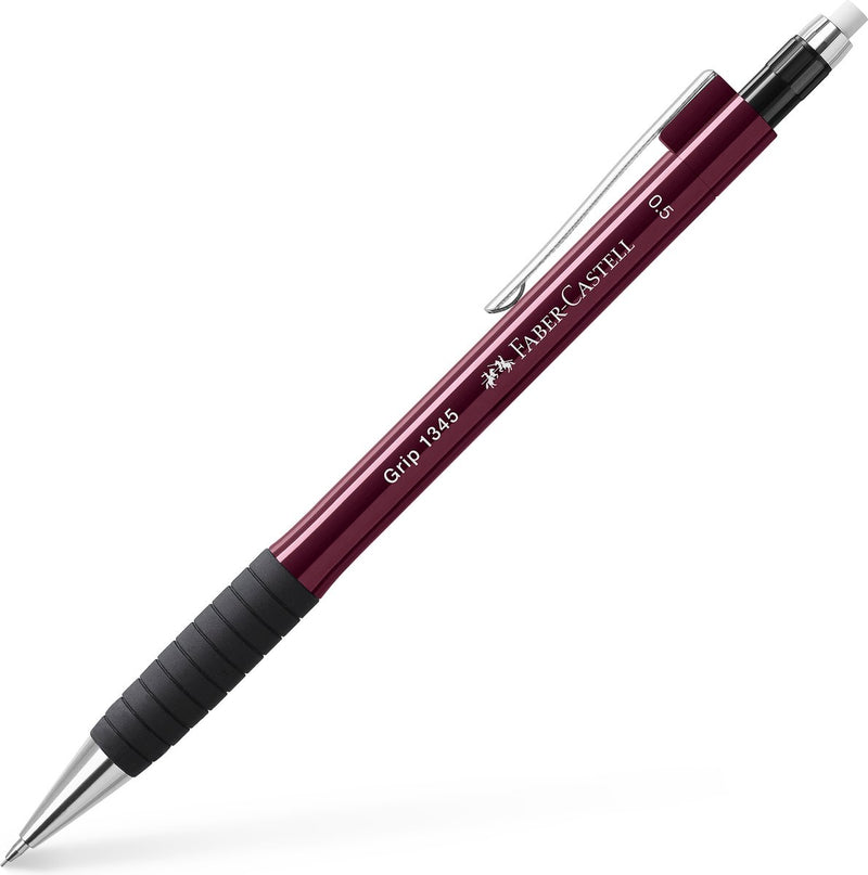 Faber-castell vulpotlood - grip 1345 - lijnbreedte 0,5mm - rood metallic - fc-134521