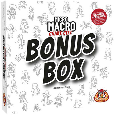 White goblin games - micromacro: crime city - bonus box - coöperatiefspel - 1 tot 4 spelers - 3 epische scenario's - alleen op te lossen met alle 4 de edities - 11 bonusscenario's