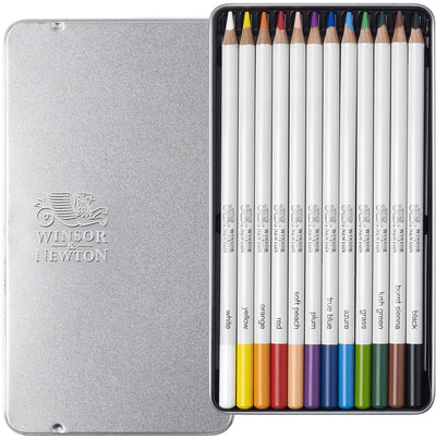 Winsor newton studio collection 12 soft thick-core aquarelpotloden