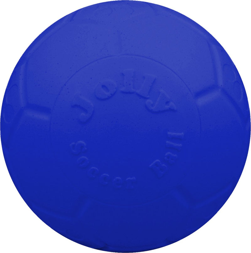 Jolly pets jolly soccer ball - ø20 cm – stevig hondenspeelgoed – apporteerspeelgoed - jollyflex stevig kunststof – drijvend honden speelgoed – blauw