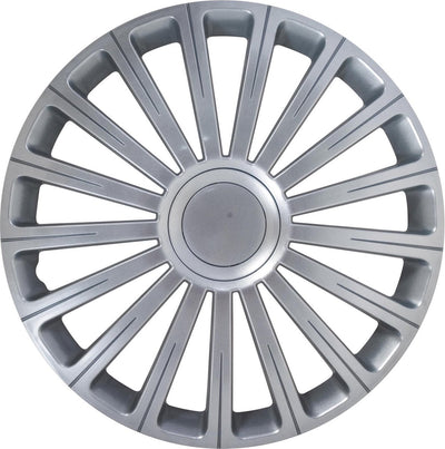 Carpoint wieldoppen radical pro 15 inch abs zilver set van 4