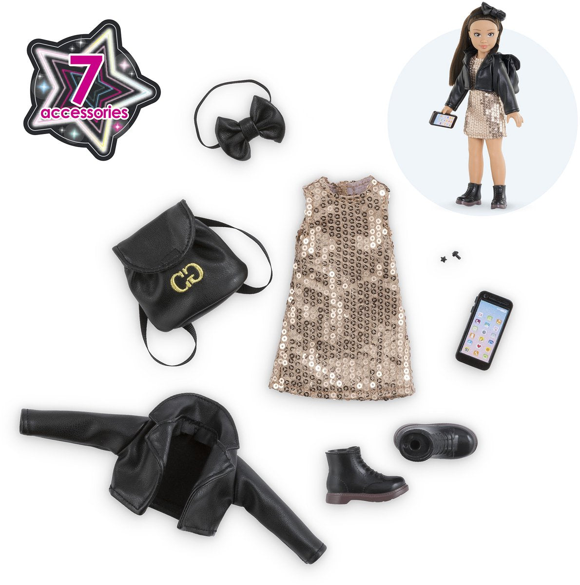 Corolle poppenkleertjes party set - feestoutfit voor girls poppen.