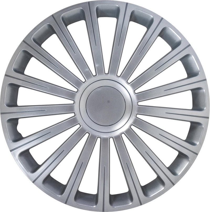 Carpoint wieldoppen radical pro 16 inch abs zilver set van 4