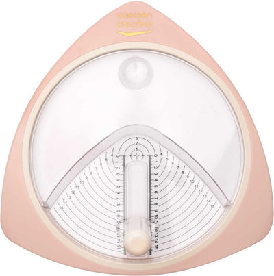 Vaessen creative cirkelsnijder - papiersnijder - verstelbaar - roze - diameter ø 15 cm - incl. 3 reservemesjes